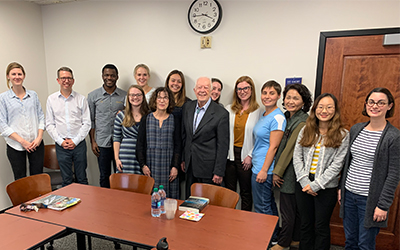 President Carter Visits Religion and Public Health Seminar